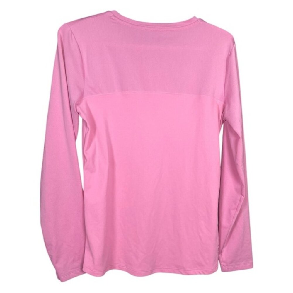 Under Armour Medium Long Sleeve Shirt Pink Lightweight Athletic Workout Gym Tops - Picture 2 of 8